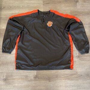 Holloway Men's XL Gray Orange Clemson Tigers NCAA Windbreaker Pullover Jacket
